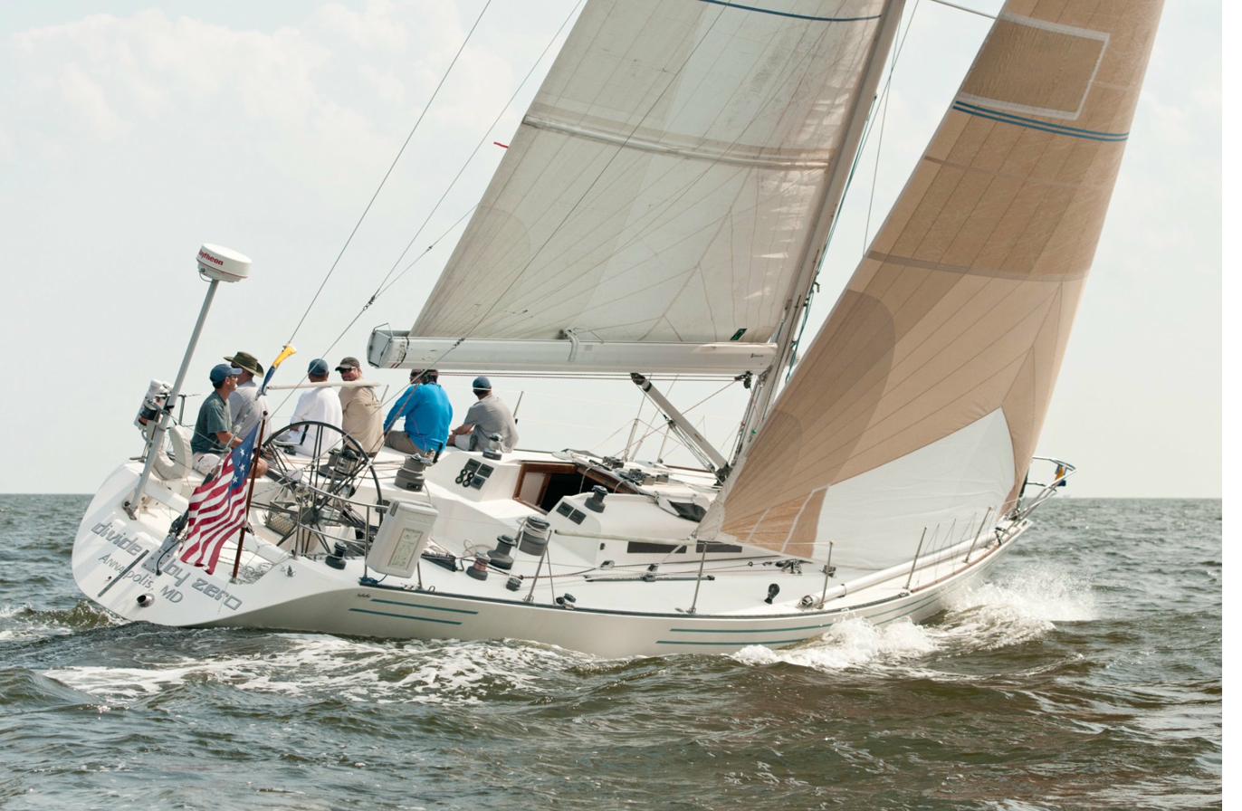 Frers 45 racing on Chesapeake Bay