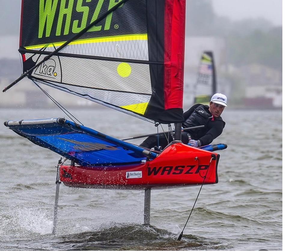 Shane Kilberg foiling on a WASZP
