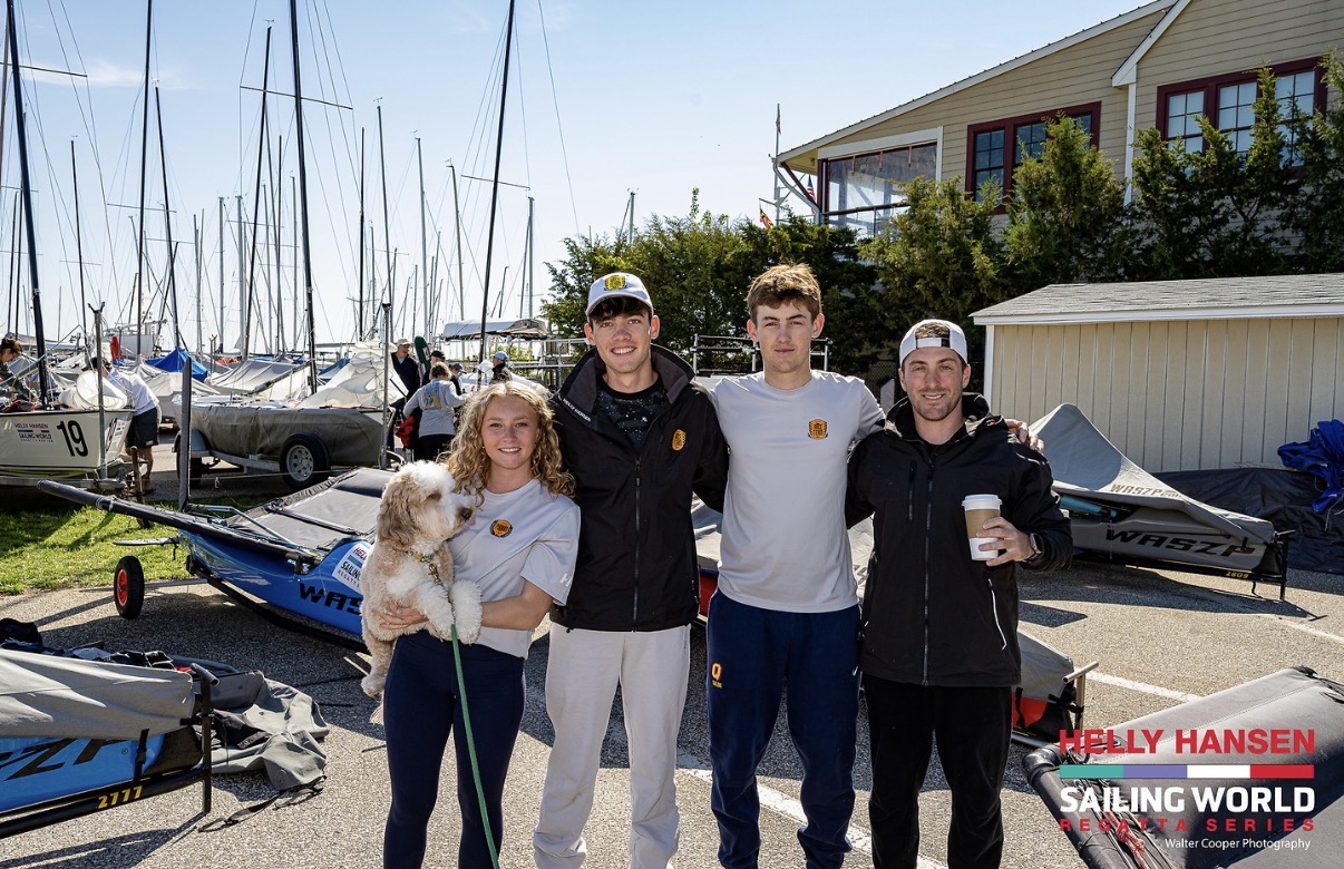 WASZP sailors at the dock before the Helly Hansen Sailing World Regatta in Annapolis